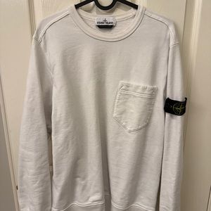Stone Island White Sweatshirt